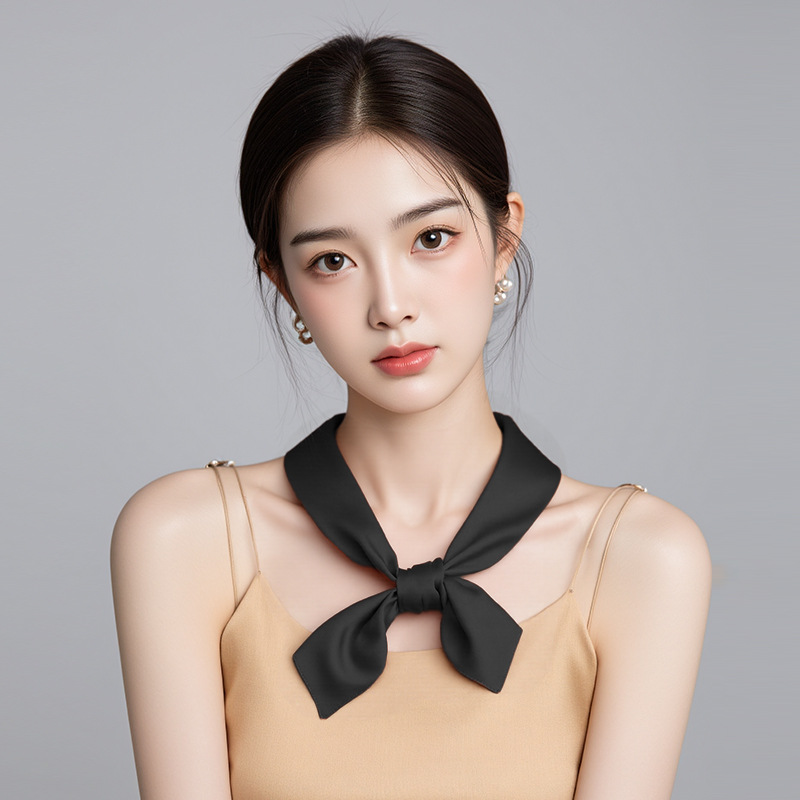 Primavera y verano de color sólido 70 bufandas cuadradas bufandas de seda de moda bufandas de mujer minimalistas bufandas profesionales bufandas