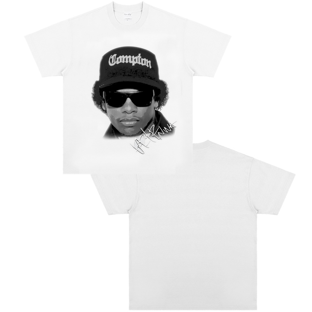 West Coast Rap N.W.A. Digital Direct Jet Washing Made Old American Retro Little Neck Camiseta image 11
