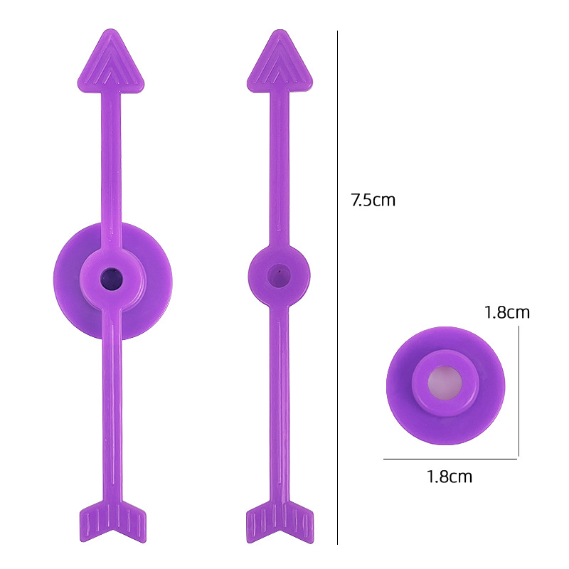 Hot-Selling Plastic Game Pointer Base 7.5cm Interactive Turntable Chess Piece Rotating Arrow Pointer Accessories DIY Board Game