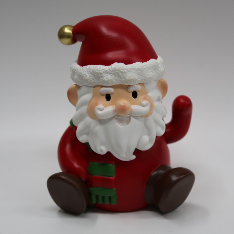 圣诞老人摆件圣诞节家居装饰树脂工艺品摆件圣诞老人玩具手可摆动