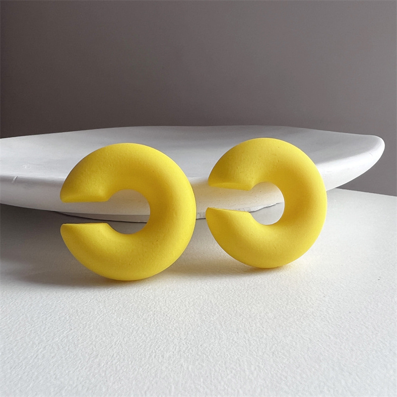 8g Weight Ear Cuffs Classification 1 Piece Quantity Holiday, Daily Occasion Acrylic Material C Shape Pattern Unisex Gender Plating Design Sweet Style 1 Piece Sweet C Shape Plating Arylic Ear Cuffs 6