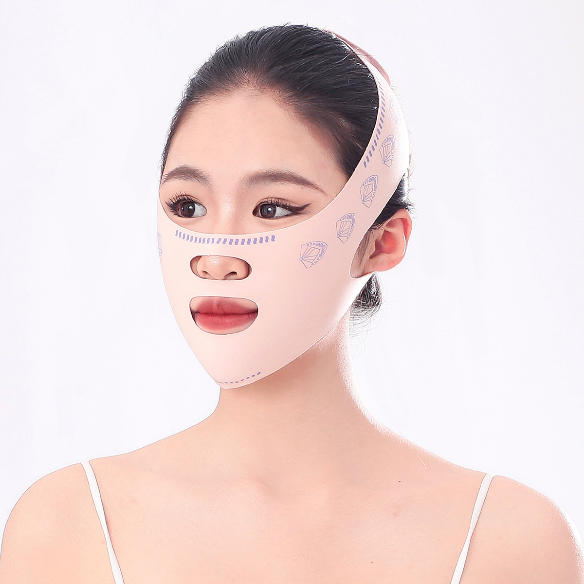Breathing face bandage double chin face sculpting face mask instrument face lifting device with drooping face magic brand