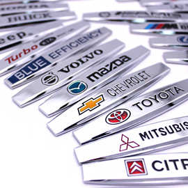 供应汽车金属贴叶子板车标贴个性立体侧标贴车门防撞装饰贴车身贴