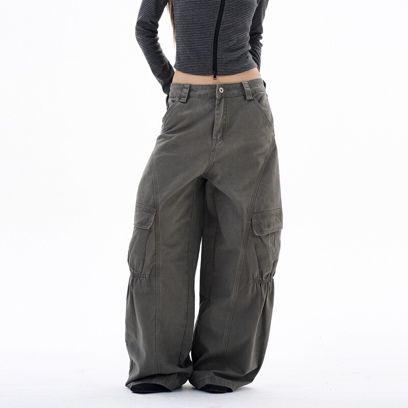 American Street Style Deconstructed Design Workwear Pants for Men and Women, New Pocket-Style Cool Pants, Loose Wide-Leg Long Pants for Couples American Street Style Deconstructed Design Workwear Pants for Men and Women, New Pocket-Style Cool Pants, Loose Wide-Leg Long Pants for Couples