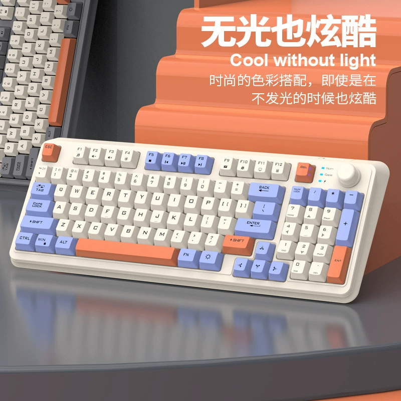 Механическая игровая клавиатура K94, Bluetooth и проводная, RGB подсветка, мультицветные варианты