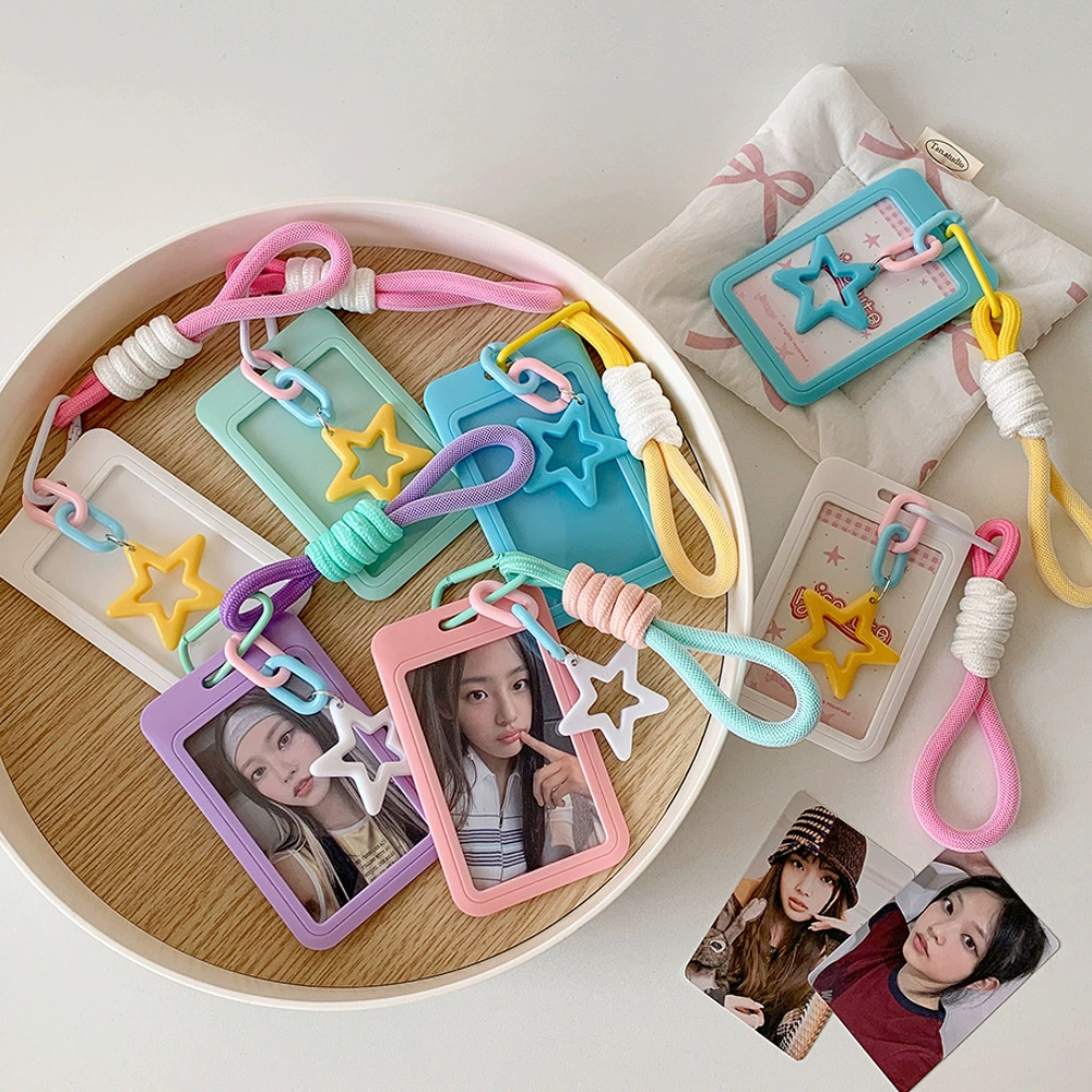 Держатель для карт в форме звезды допамина, студенческая карта для еды в кампусе, защитный чехол для хранения удостоверений личности, маленькая декоративная подвеска для карт в форме звезды