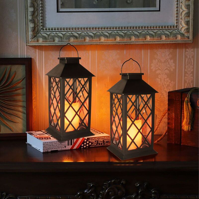 Solar-Powered Dual-Purpose Small Palace Lantern Cover, Outdoor Waterproof Courtyard Lamp, Balcony Garden Landscape Light