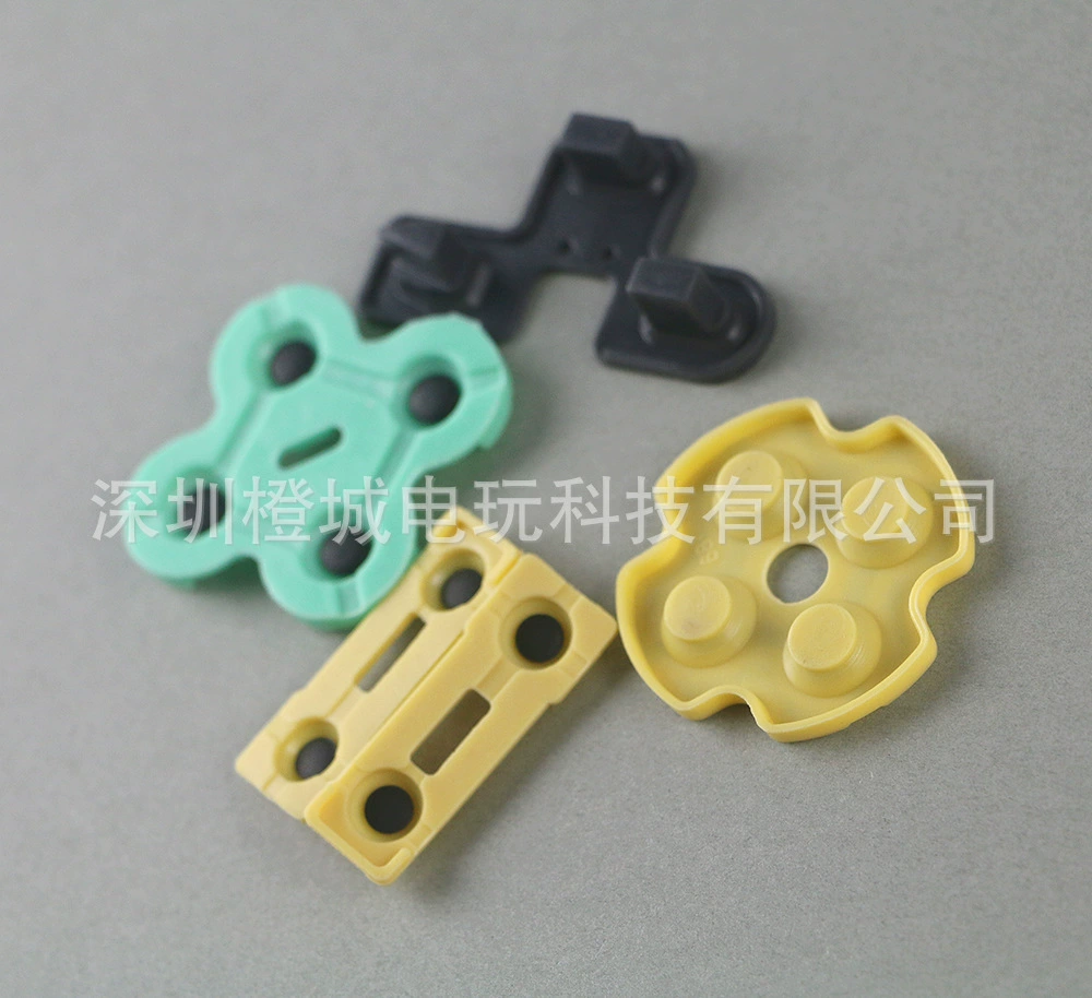 PS2 conjoined conductive glue PS2 handle Pressing electrical soft silicon glue five -piece set A model main repair accessories
