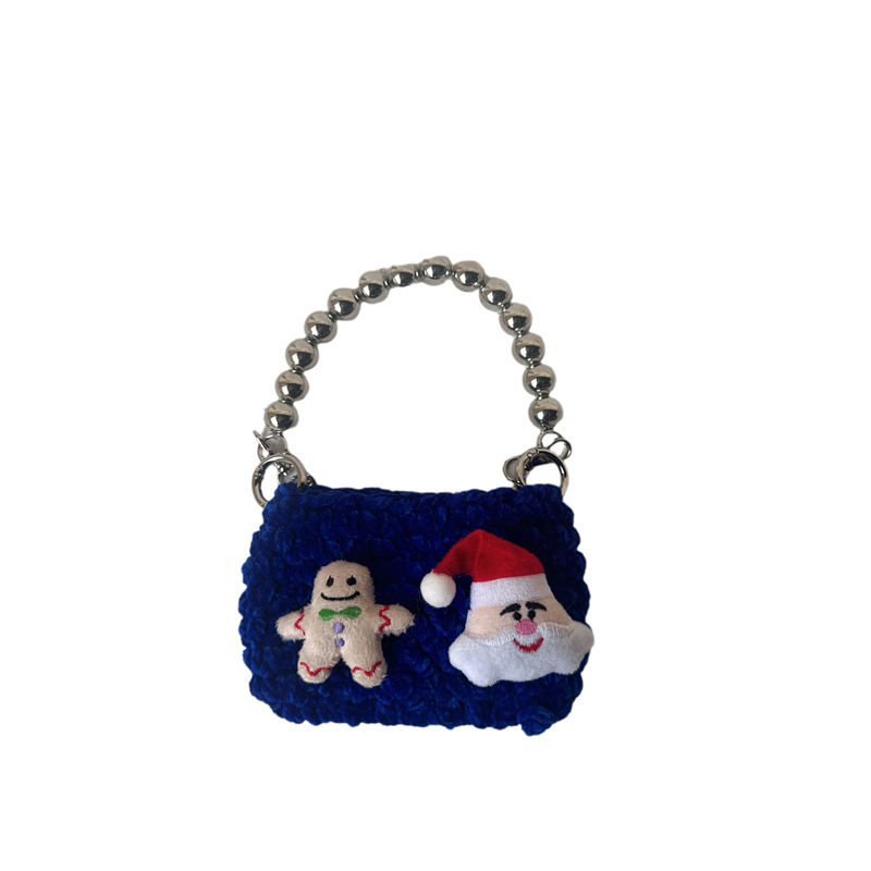 Bolsas de niños de comercio exterior cartoon lindas bolsas de mano con cuentas para niños y niñas otoño y invierno nuevas bolsas de acessorios para niñas de punto