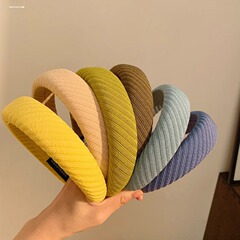 纯色海绵高颅顶发箍女宽边厚洗脸敷面膜专用发卡头箍发窟2025新款