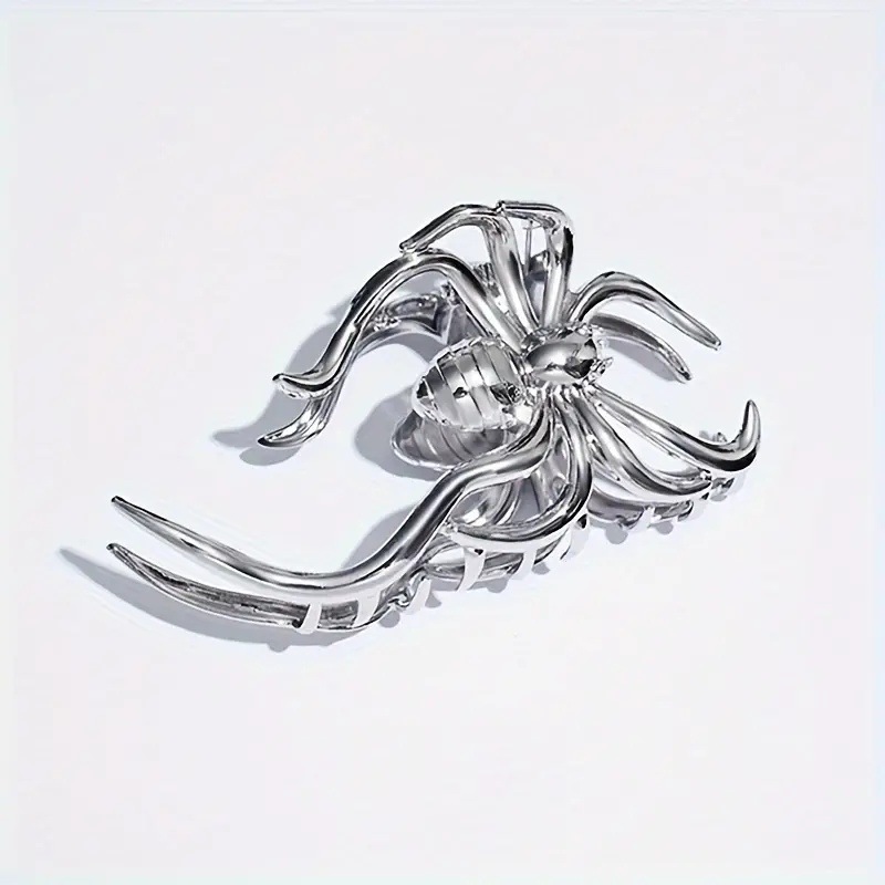 Women's Gender Plating Design Halloween Hip-Hop Retro Funny Women's Spider Metal Plating Hair Claws