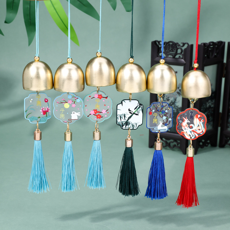 古风风铃平安喜乐礼品挂件  diy中秋节国风礼品圣诞节门挂饰 批发