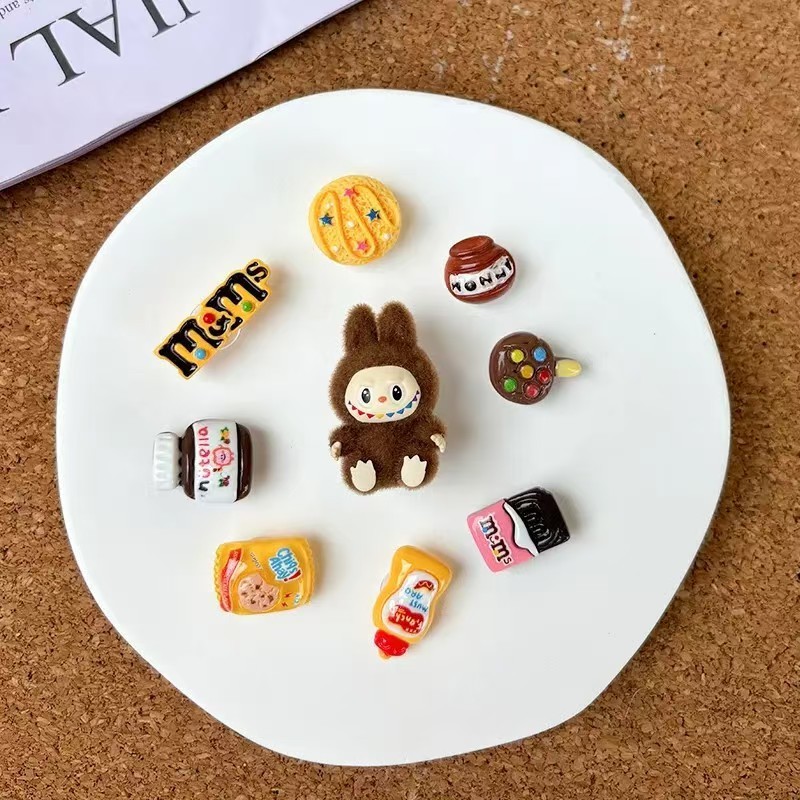 新しいラブブーパンプスバックル漫画クロスボーダーブブぬいぐるみ靴花アッパー装飾ファスナーアクセサリー取り外し可能|undefined