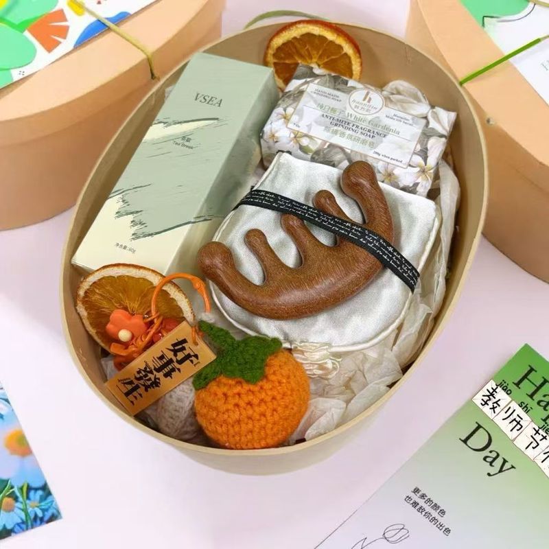 中式古风教师节创意礼品伴手礼 牛皮礼盒伴手礼套装 节日福利|undefined