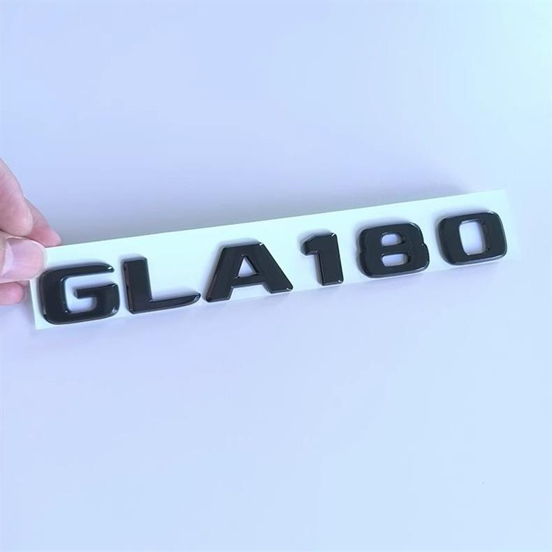 Beijing Mercedes-Benz GLA180 200 car emblem modification, black GLA260 rear emblem, 4MATIC front and rear logo stickers for decoration