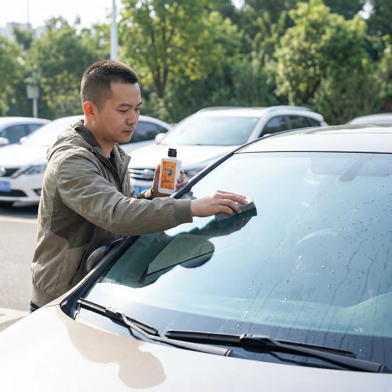 Oil Film Cleaning Paste, Car Window Glass Oil Film Remover, Powerful Stain Remover, Glass Oil Film Buster, Cleaning Paste