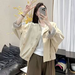 短款外套女2025秋装新款爆款小个子宽松显瘦时尚百搭休闲夹克上衣