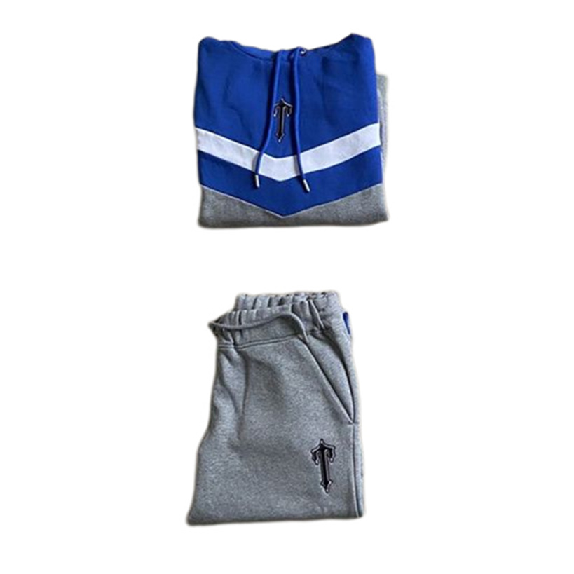 Traje de bordado Trapstar V-Stripe Fleece Chándal de hombre original Drip Drill