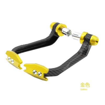 Motorcycle Safety Supplies pattern protection Rod CNC horn - gold-carbon-fiber-hand-guard-1011