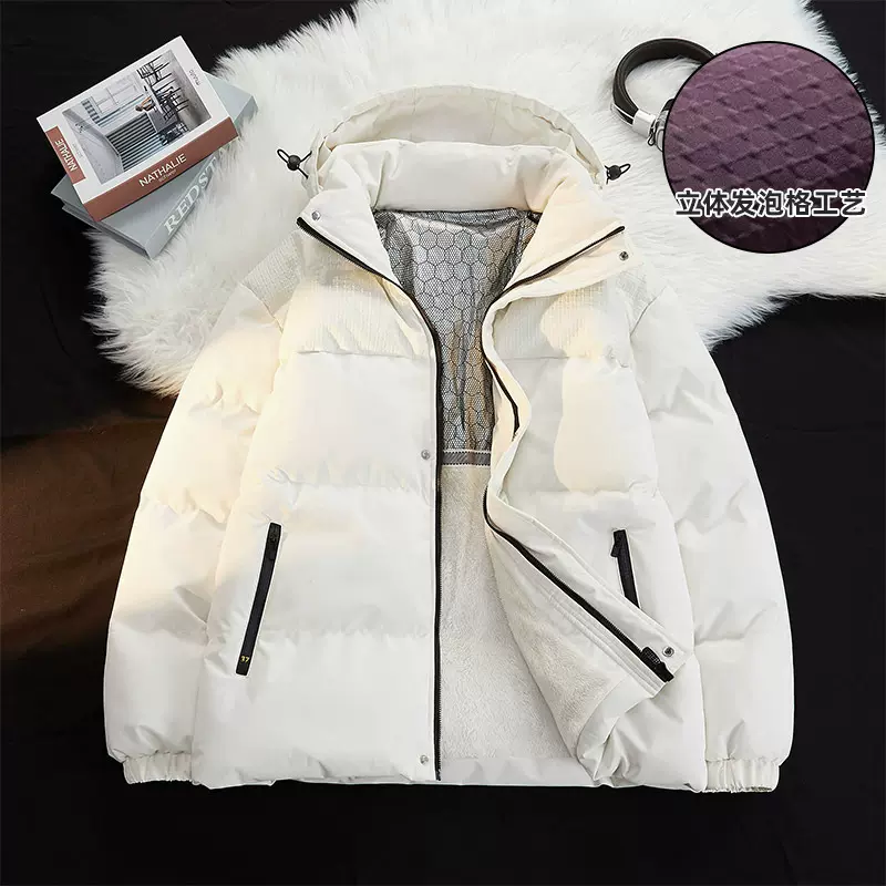 棉服印字冬季新款棉衣男女士新款保暖棉袄外套防风加厚工作服