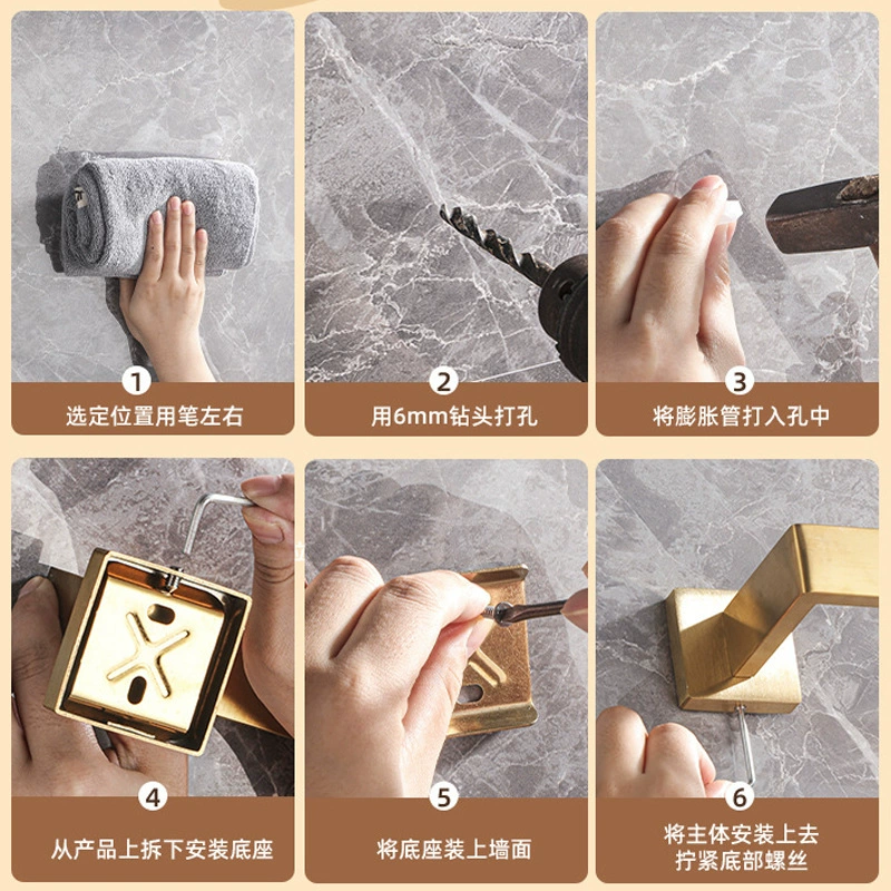 (Кросс-бордерная торговли), полотенце из нержавеющей стали, горизонтальная перекладина, система хранения, комплект, квадратная труба