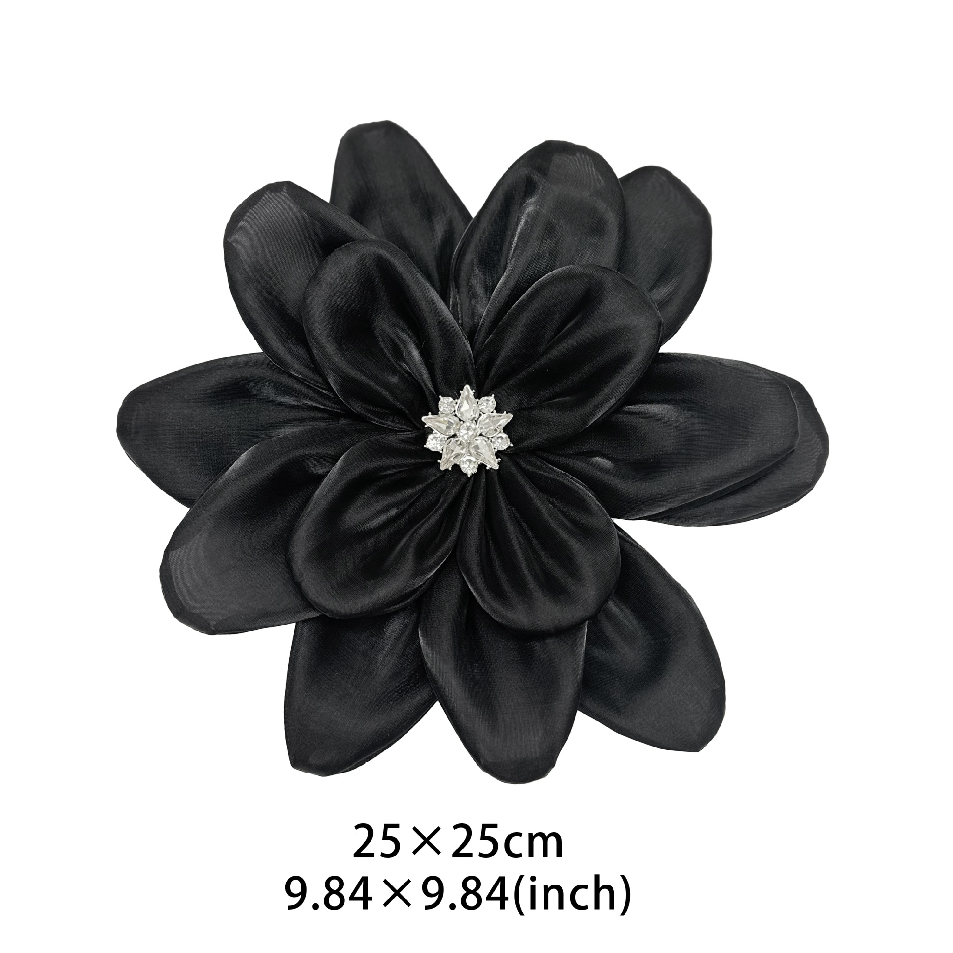Europa y los Estados Unidos ventas calientes nuevas flores satin chiffon tela multicapa flor tridimensional más diamante diy tocado accesorios de ropa