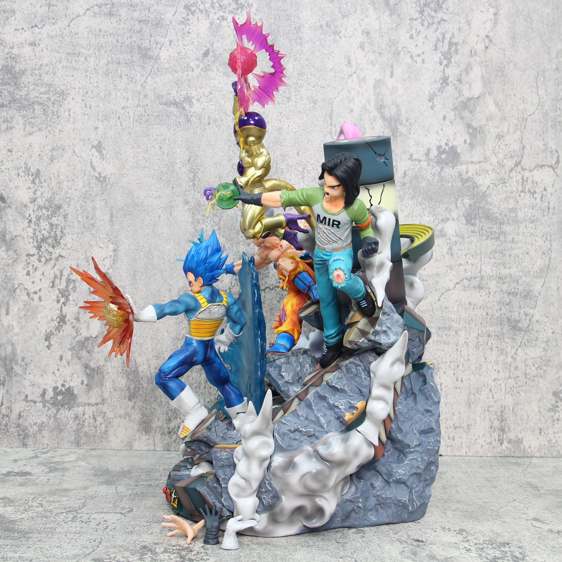 超大号手办七龙珠力量大会孙悟空贝吉塔弗利萨17号模型摆件