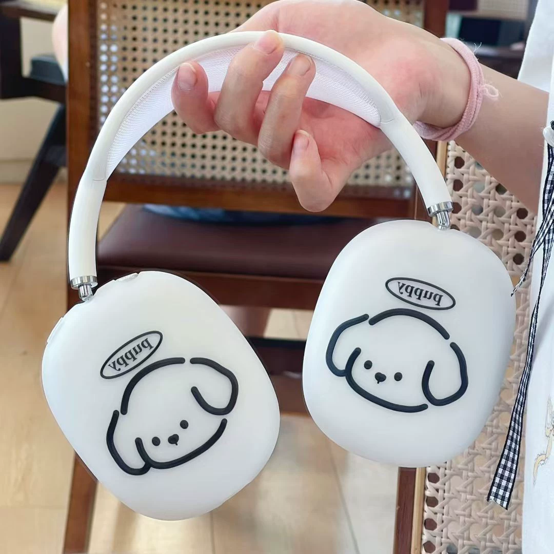 Милый мультяшный кот, чехол защитный для Apple AirPods Max, гарнитура AirPods Max, простой