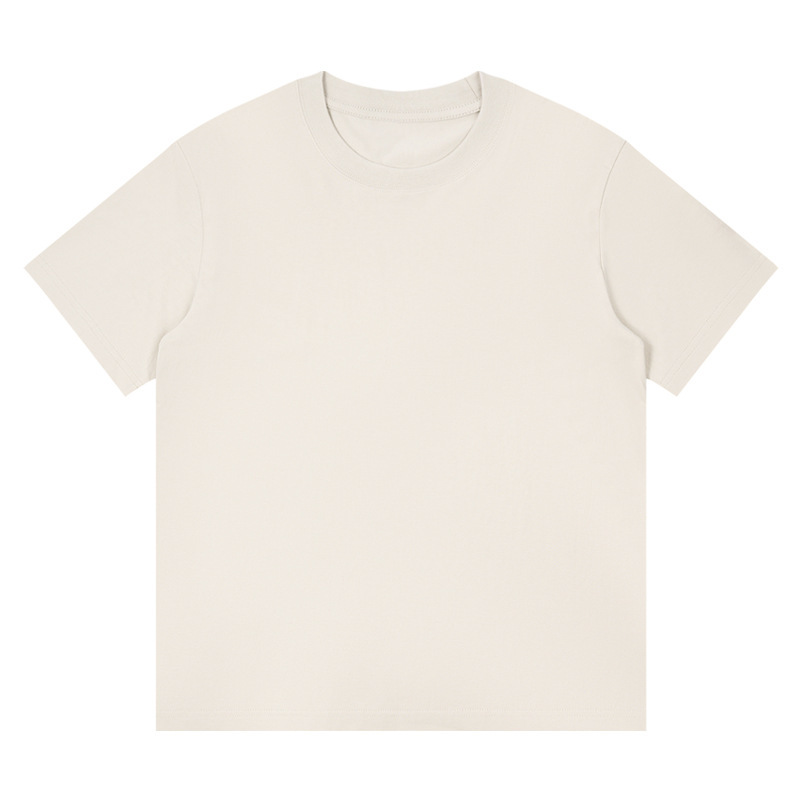 半袖tシャツ男230グラム重ポンド精櫛綿カップル純綿純色ゆるい半袖潮牌にシャツをかける|undefined