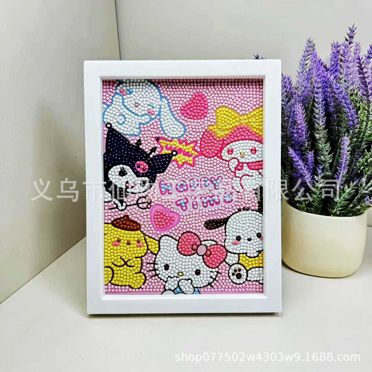 Набор для алмазной живописи Sanrio Kuromi, 17×22 см пластиковая рамка, набор для творчества DIY для детей