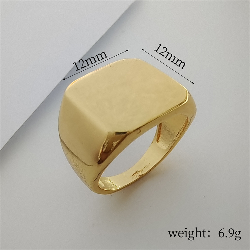 Fashion Geometric Copper Plating Rings
