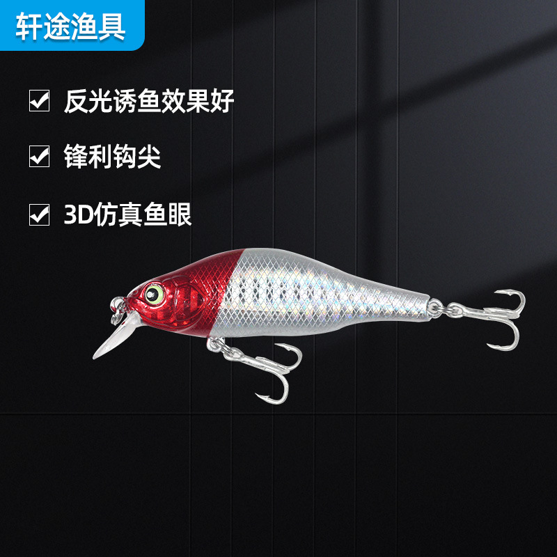 8.8g8cm Centro de Transferencia de gravedad Mino tiro largo agua flotante Luya cebo al aire libre pesca al aire libre al por mayor Luya falso cebo duro cebo