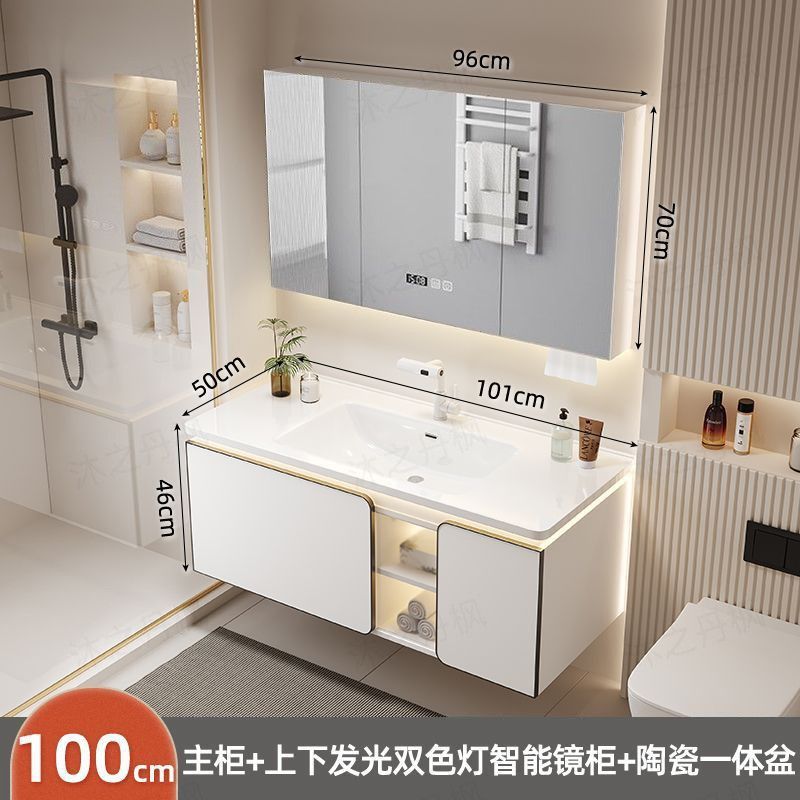 25 años de luz de la luna blanca nueva bañera de cerámica gabinete de baño combinado lavabo de cerámica lavabo gabinete de baño