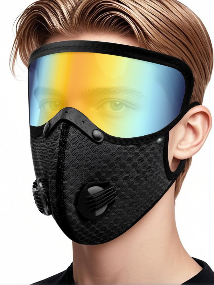 Goggles Riding Mask Outdoor Running Windproof Dust-proof Haze-proof Glasses Mask Mesh with Breathing Valve