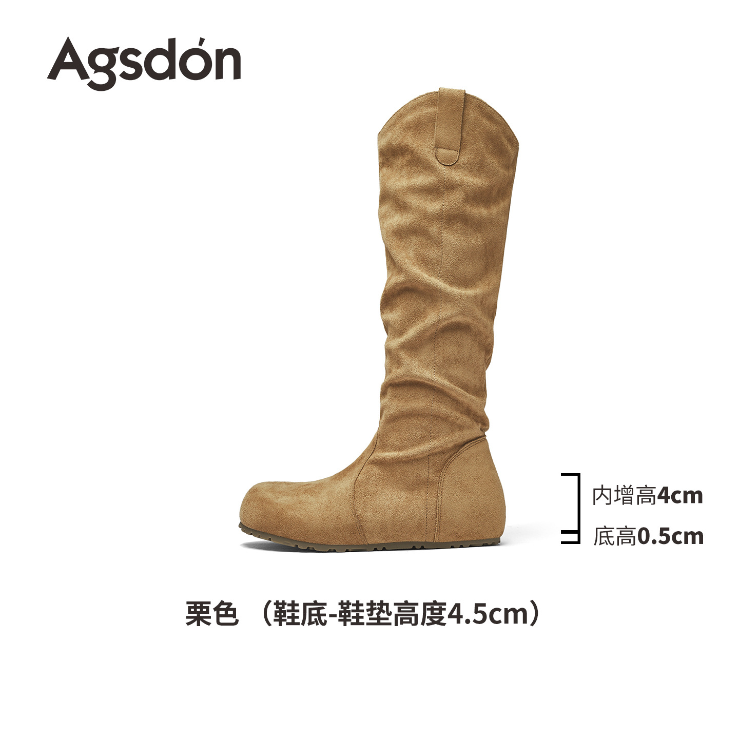 Botas de montaje de leones antiguas para mujeres 2025 nuevas botas de invierno Meirard pliegue Bocken no más altas que la rodilla
