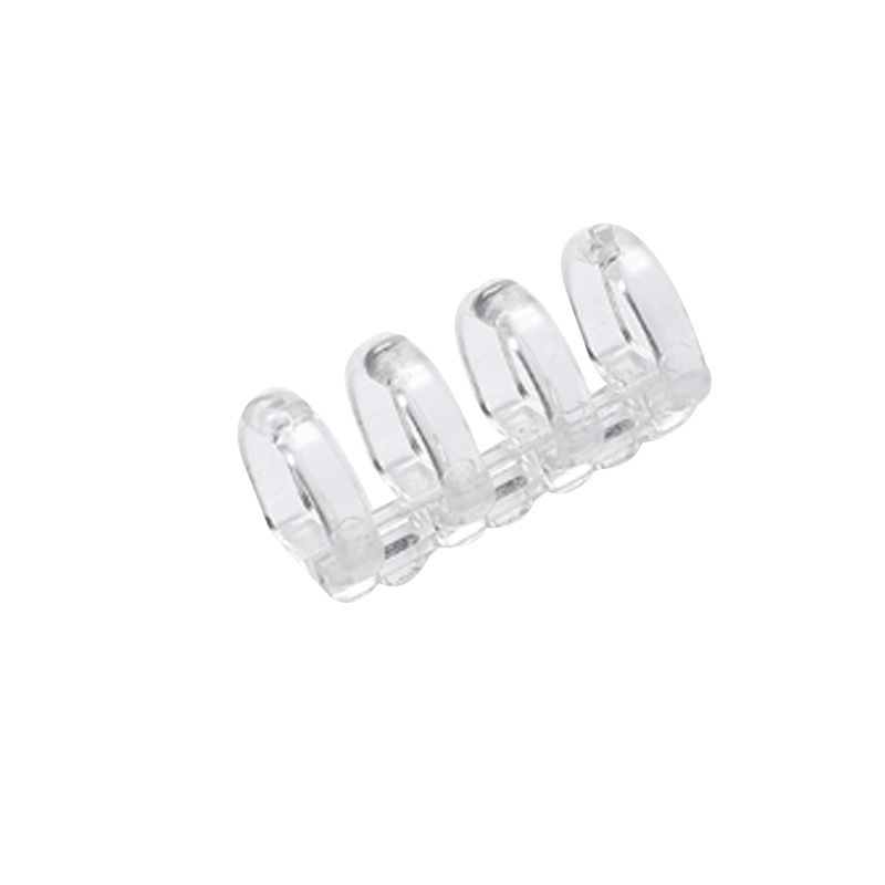 4 agujeros de anillo de hoja transparente anillo de libro DIY bobina anillo de agujeros de agujeros de anillo de libro de mano hebilla de plástico carpeta de archivos de almacenamiento