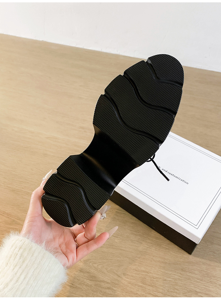 Giày cao gót nữ mũi nhọn gót xuồng platform 10 cm, đế dày ren hở mũi — màu be, màu đen chi tiết 22