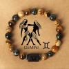 S305-Gemini mixed color natural stone constellation bracelet #SZ1235