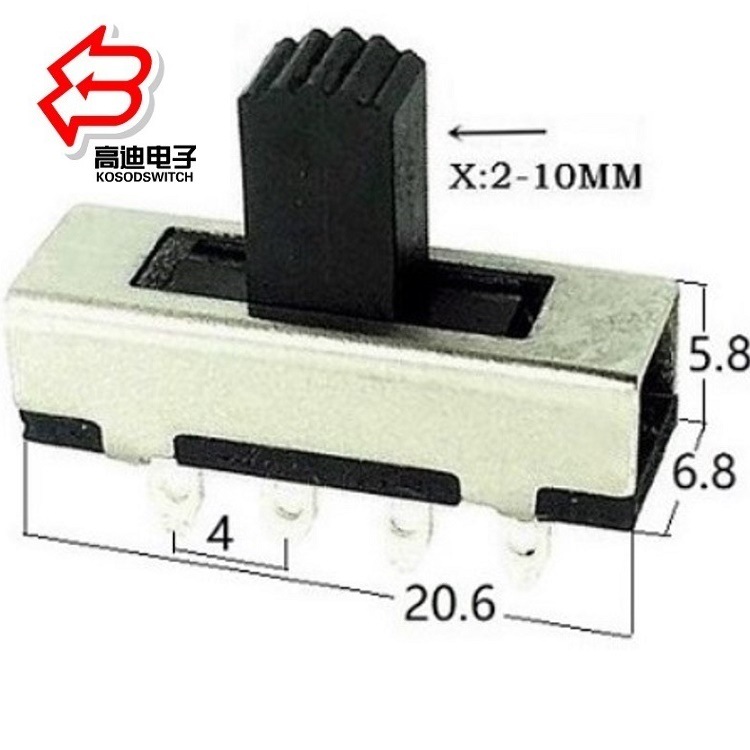 迷你大功率拨动开关   三档单排滑动开关1A  三档单排拨动开关1A