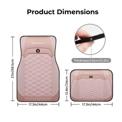 Avtomobil döşəmə paspasları — Style Soft Diatom Mud Floor Mats - sku49-color-temu-hot-selling-floor-mats-56-3344cm-two-piece-pack