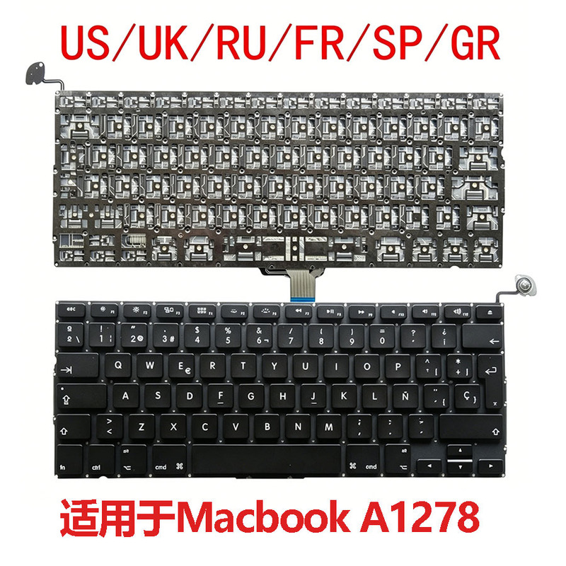 Suitable for MacBook Pro 13inch A1278 Laptop Keyboard Built-In Keyboard Us Uk