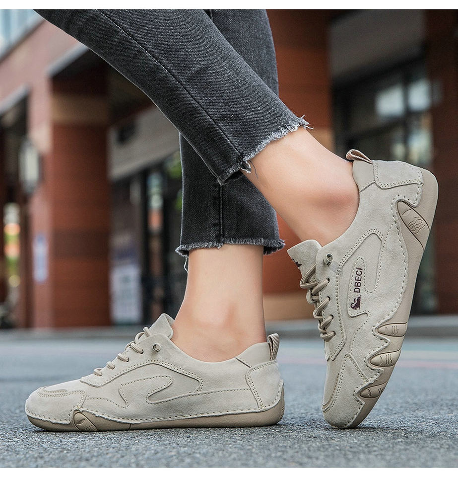 Giày thể thao unisex da thật cỡ lớn, đế bằng, phong cách ngoài trời năng động — 661-3 màu cát, 661-3 màu hồng, 661-3 màu nâu, 661-3 màu trắng chi tiết 13