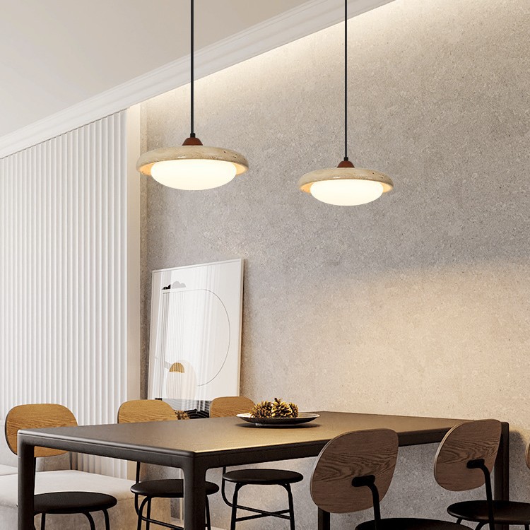 Comedor mesa de comedor lámpara de mesa comedor retro línea colgante isla bar Huang Minju lámpara de mesa lámpara de mesa estilo japonés Shi Shixi Fei