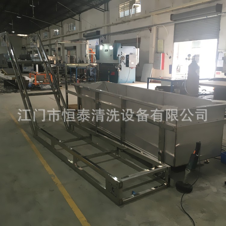 湖南蔬菜食品药材土豆气泡涡流清洗线 爬坡线