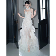 高定晚礼服女2025新款生日宴会气质高级感新娘出门轻婚纱高端大气