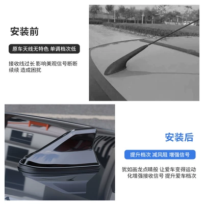 Antenna Modified into a Shark vehicle antenna