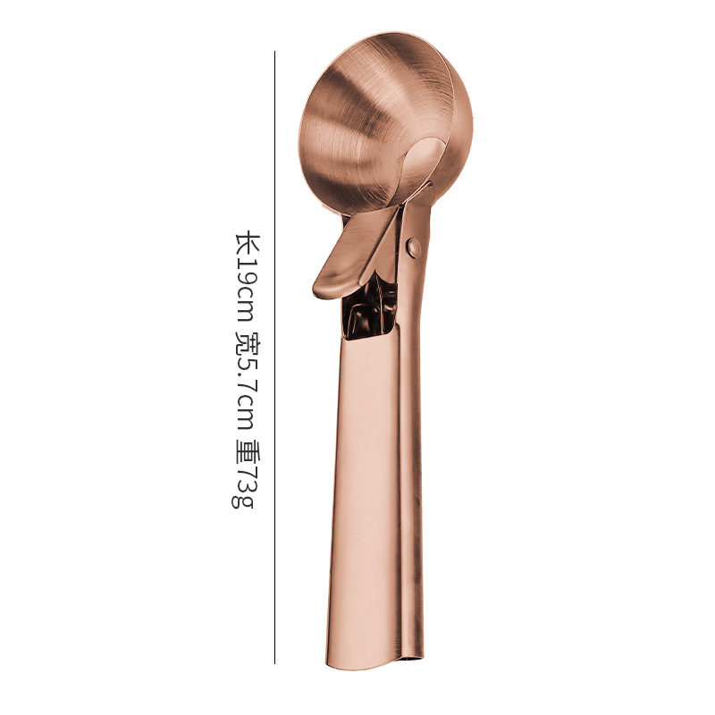 Amazon Excavador de bolas Cuchara de helado de acero inoxidable Cuchara de helado Cuchara de sandía de frutas multifuncional Cuchara de excavación de bolas