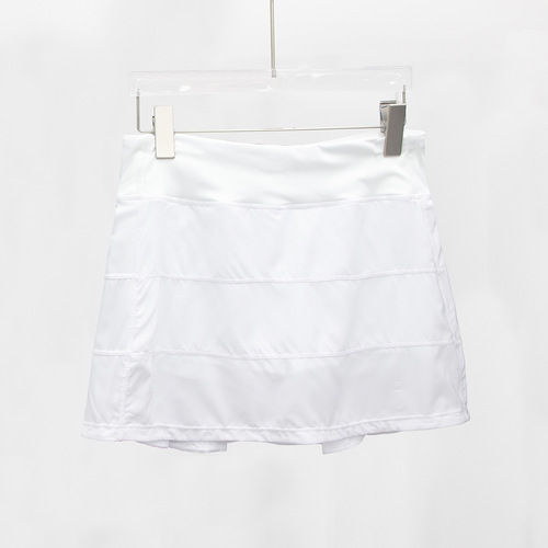 Yoga Fitness Pa*e r*val Three-pleated Skirt Short Skirt Women's Tennis Skirt Mid-rise Quick-drying Versatile Non-show-through