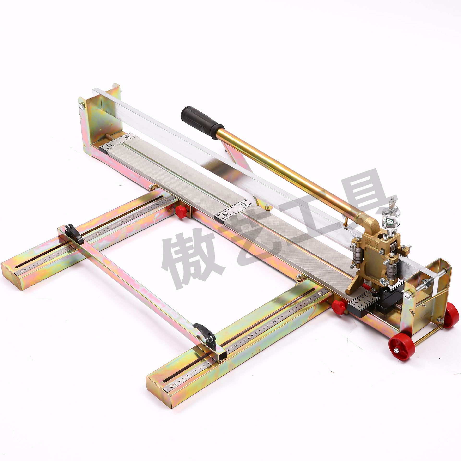 瓷砖切割机推刀手动手推切磁砖贴地砖工具豪华款单轨槽钢AE-16