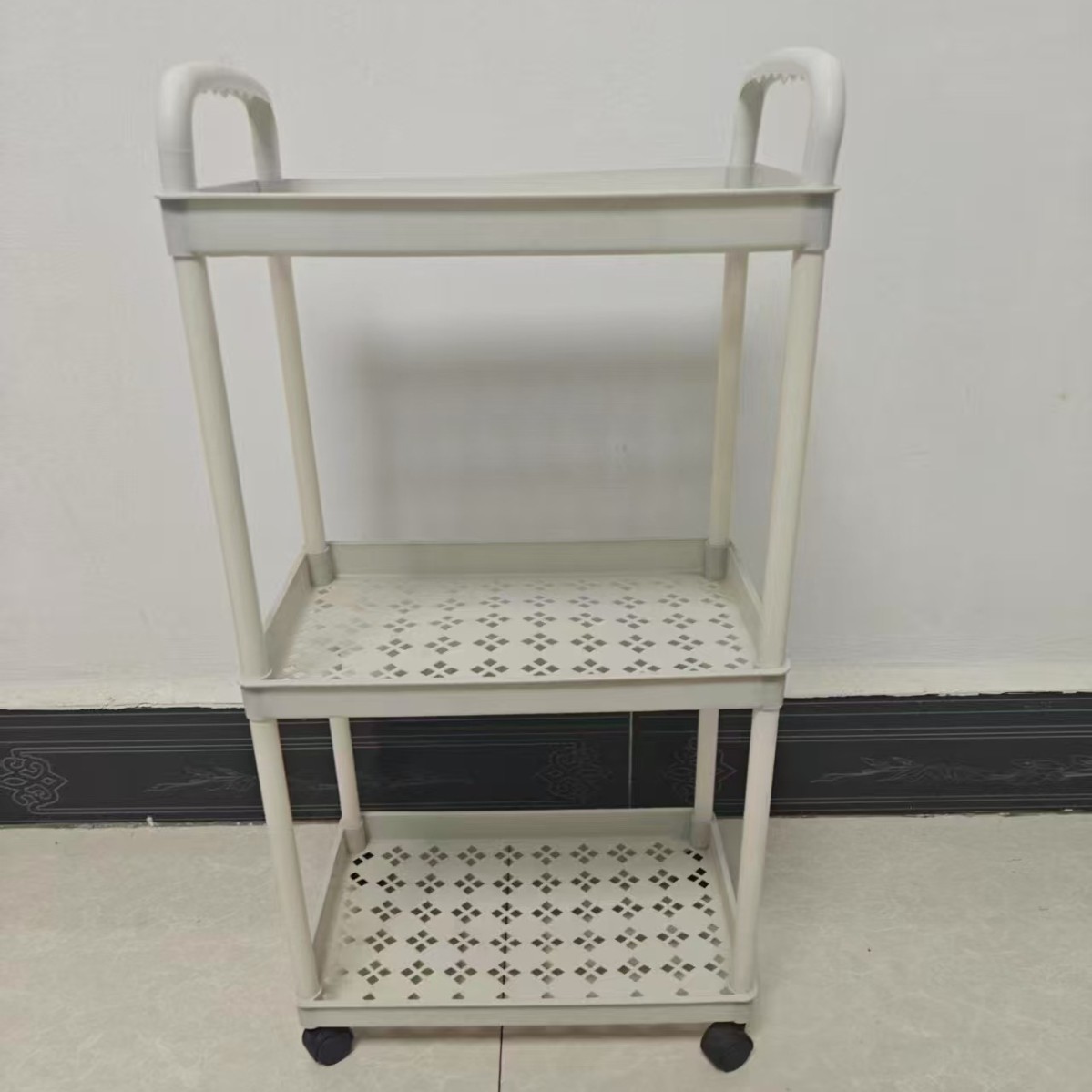 Carro pequeño, estante para el hogar, piso, estante de almacenamiento de rendija estrecha multicapa, sala de estar, baño, estante de almacenamiento extraíble